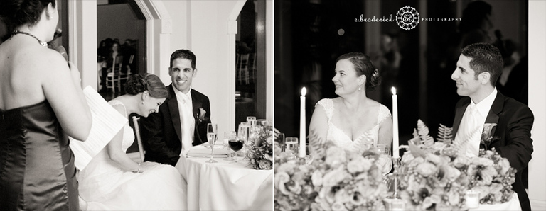 Erin had everyone laughing with her toast.