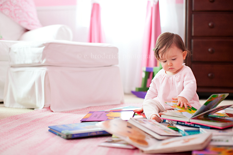 She loves taking everything out of her baskets and drawers!