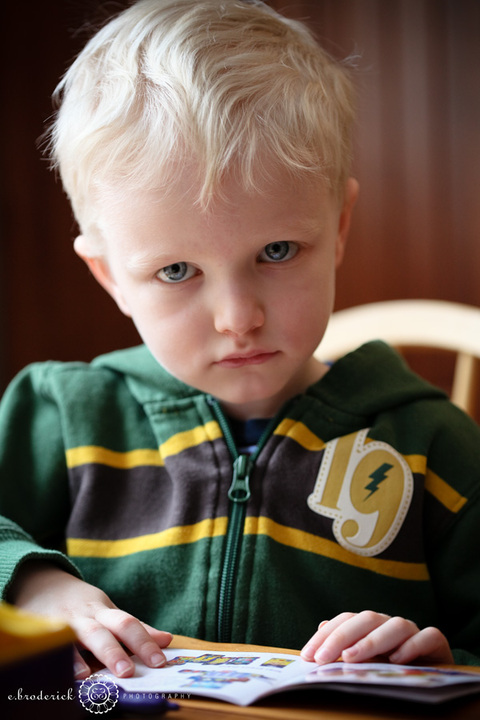 Can you tell he loves having his picture taken? Such a charmer, huh?