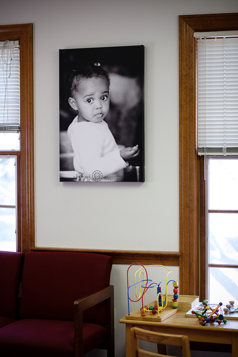 Sweet Ella. This gorgeous shot hangs in the waiting room.