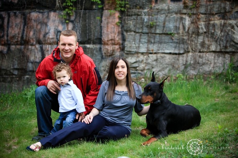 The whole family. Gunther was so good--sitting there all regal.