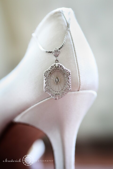 Shelby wore her grandmother's necklace. Isn't it exquisite?