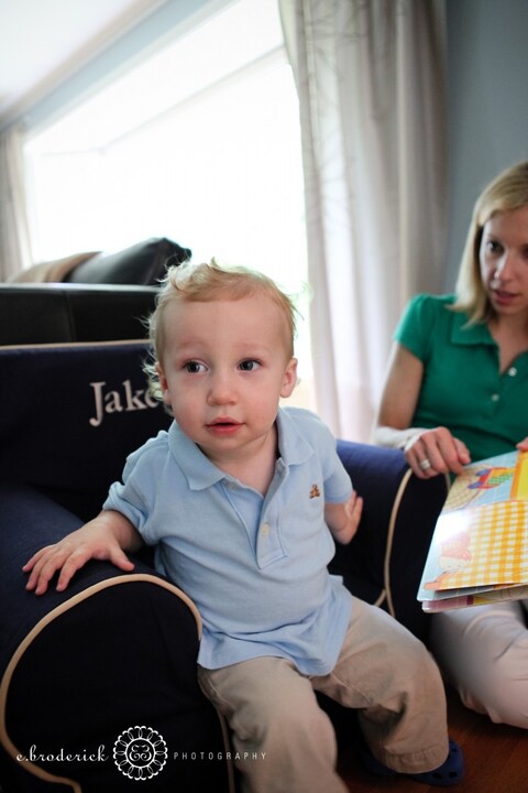 Down. And up. And down. And up. He loves his new chair!