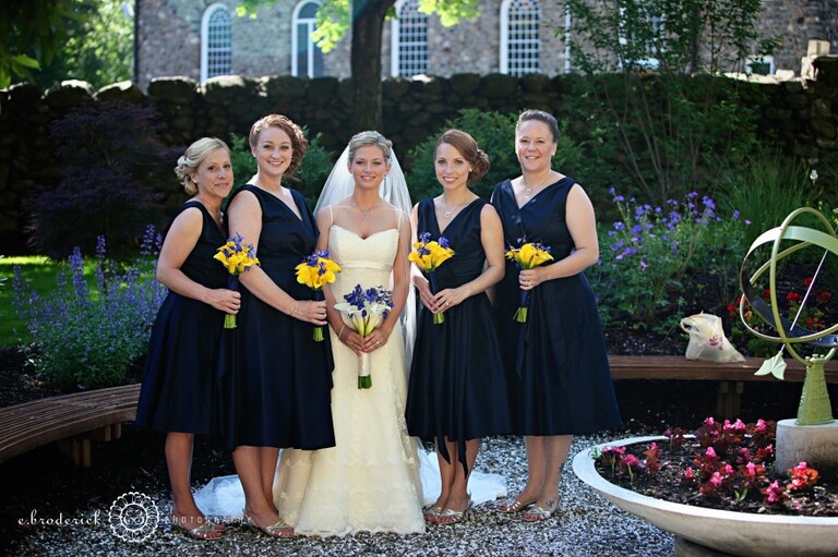 The ladies looked amazing. I loved the colors of the dresses and the flowers. 