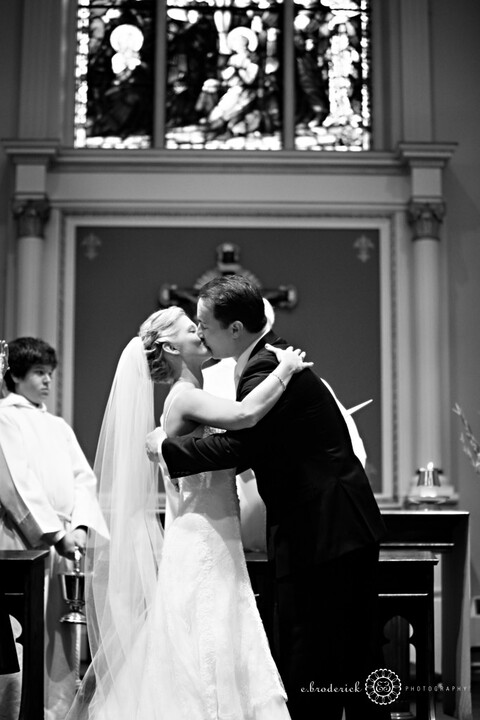 The moment we've all been waiting for! You may kiss your bride!