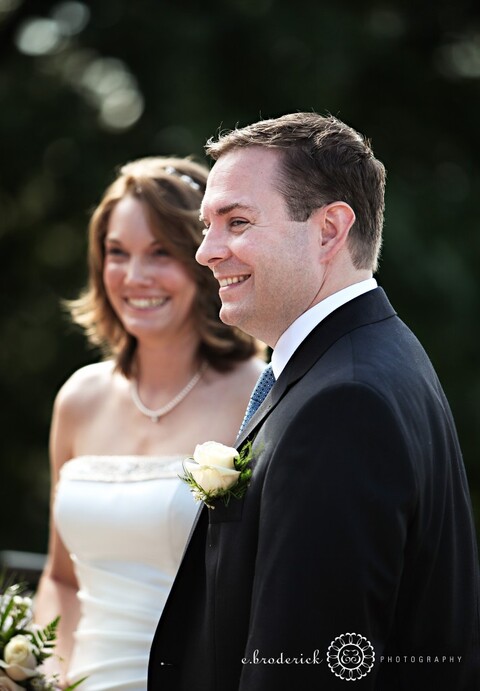 Mike shares a laugh with his sister as Mary recounts the first time Mike and Susanne met.