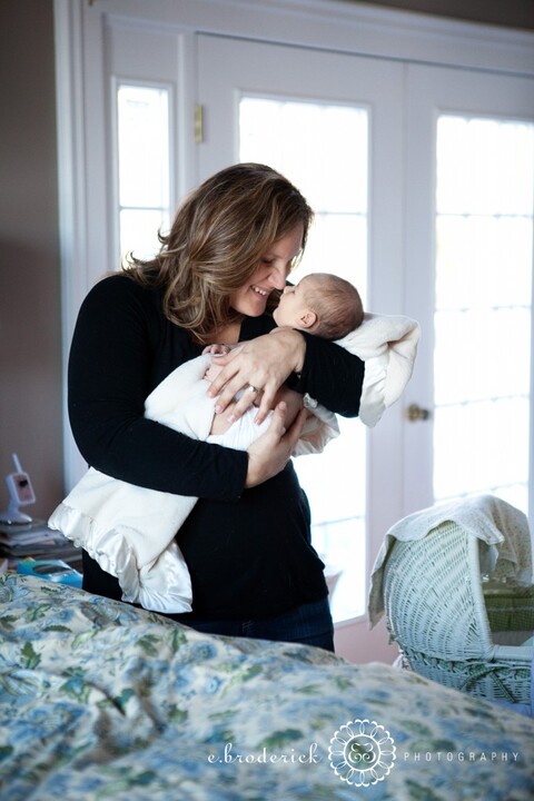 My other favorite. (Why do some women get to look all pretty after having a baby? I looked like Shrek!)