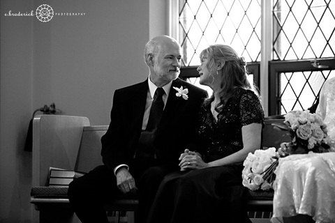 A quiet moment shared during the ceremony. 