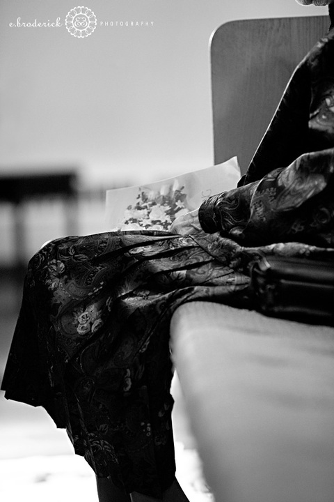 I love this shot of Alan's mother holding the program. 