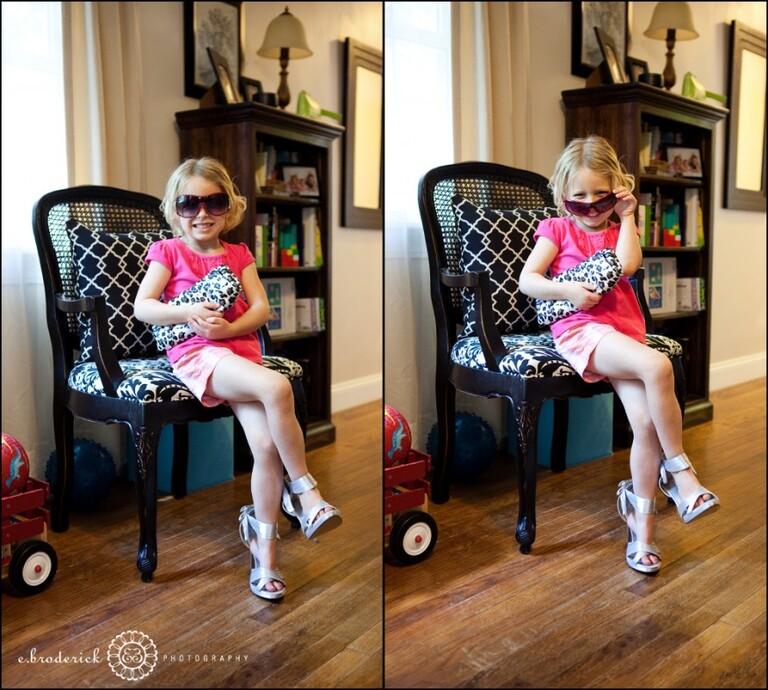 Ginny's niece Maddie. She kind of like the camera--can you tell? She was crackin' me up!