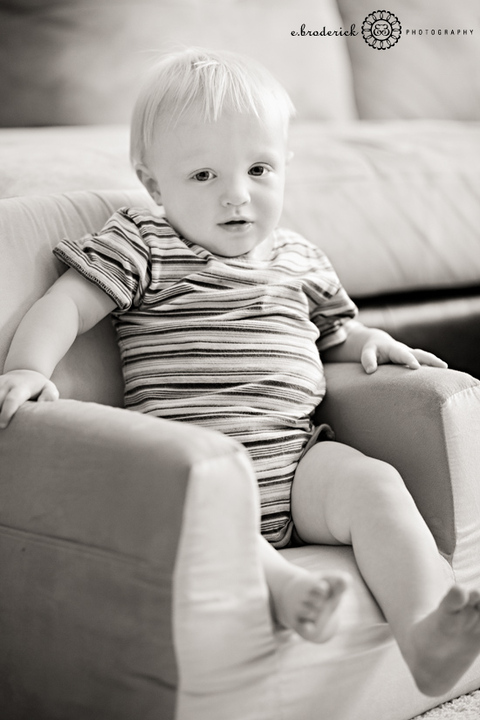 Sitting in his Big Boy chair! 