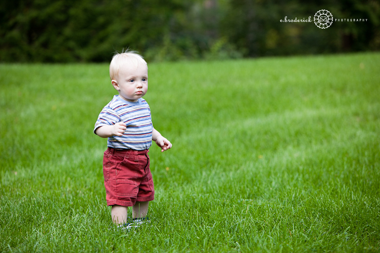 We headed outside for some fresh air and a change of scenery. He was loving the wide, open space for walking all over.