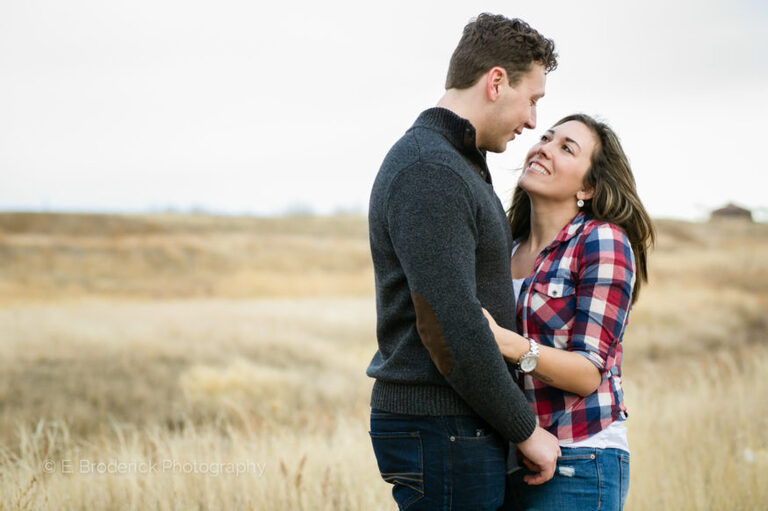 Couple in field